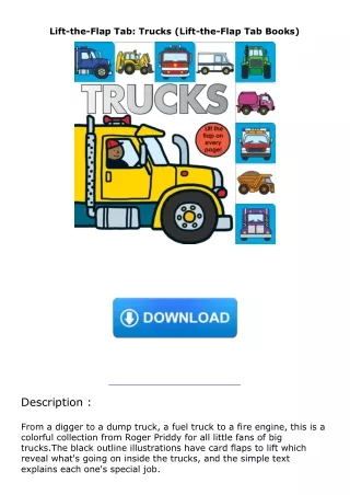 Download⚡️(PDF)❤️ Lift-the-Flap Tab: Trucks (Lift-the-Flap Tab Books)