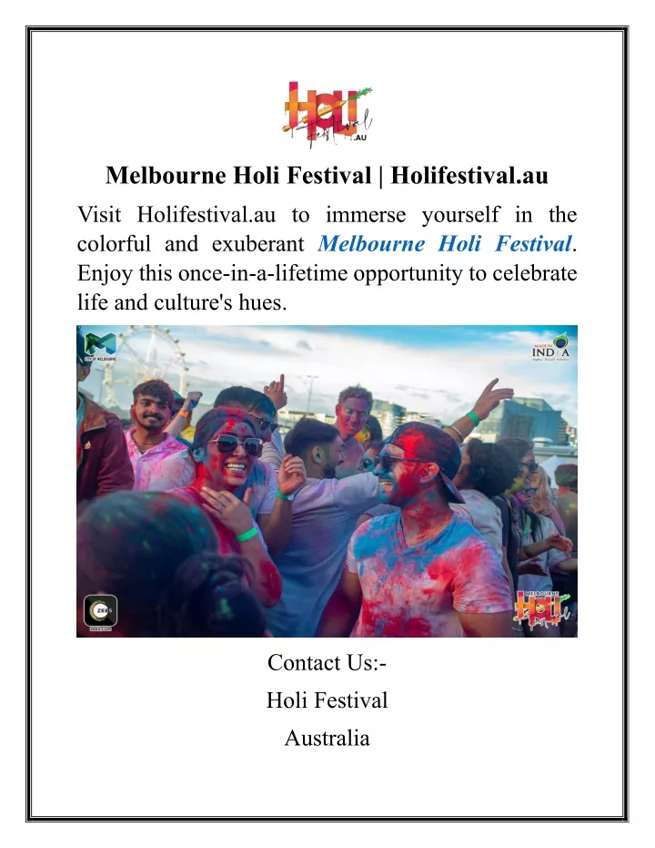 melbourne holi festival holifestival au