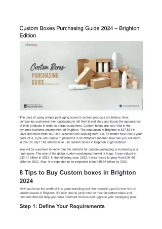 custom boxes purchasing guide 2024 brighton