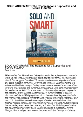PDF_⚡ SOLO AND SMART: The Roadmap for a Supportive and Secure Future©