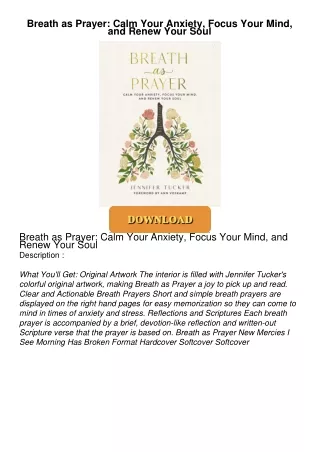 ❤[READ]❤ Breath as Prayer: Calm Your Anxiety, Focus Your Mind, and Renew Your Soul