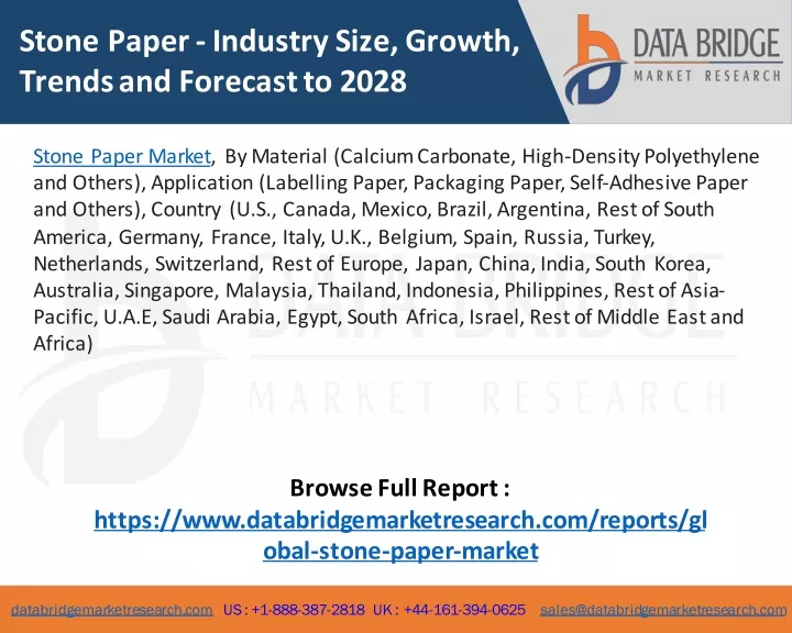 stone paper industry size growth trends