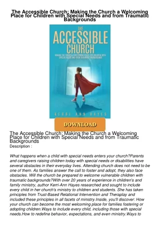 Audiobook⚡ The Accessible Church: Making the Church a Welcoming Place for Children with