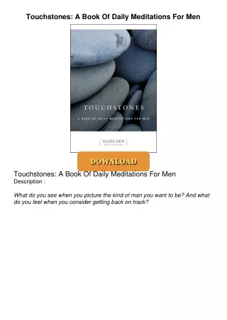 PDF/READ❤  Touchstones: A Book Of Daily Meditations For Men