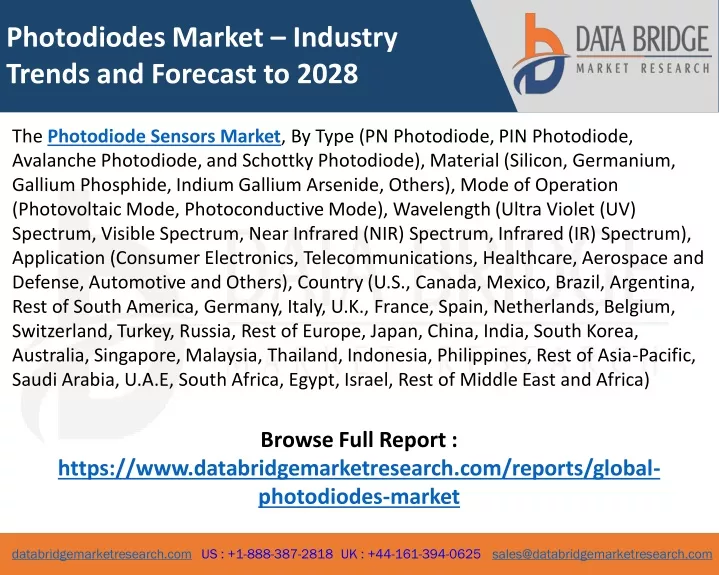 photodiodes market industry trends and forecast