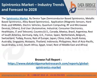 spintronics market industry trends and forecast