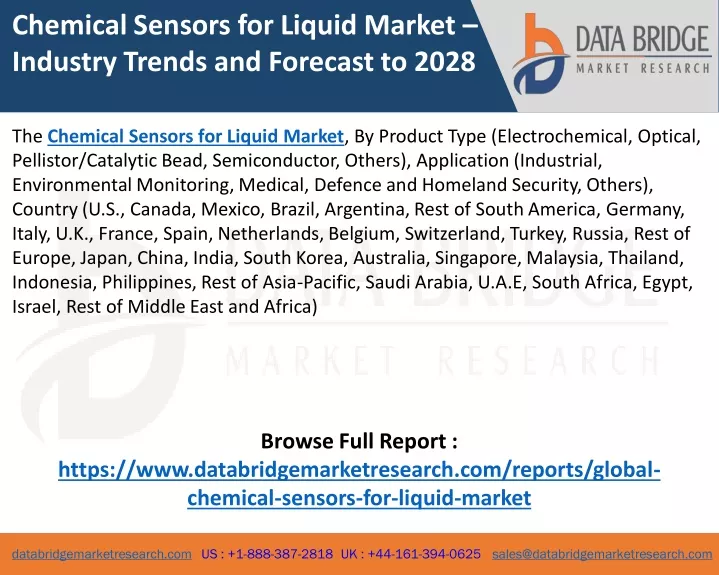 chemical sensors for liquid market industry