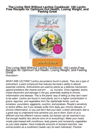 The-Living-Well-Without-Lectins-Cookbook-100-LectinFree-Recipes-for-Optimum-Gut-Health-Losing-Weight-and-Feeling-Great