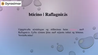 bticino raflagnir is