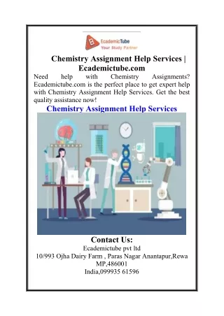 chemistry assignment help services ecademictube
