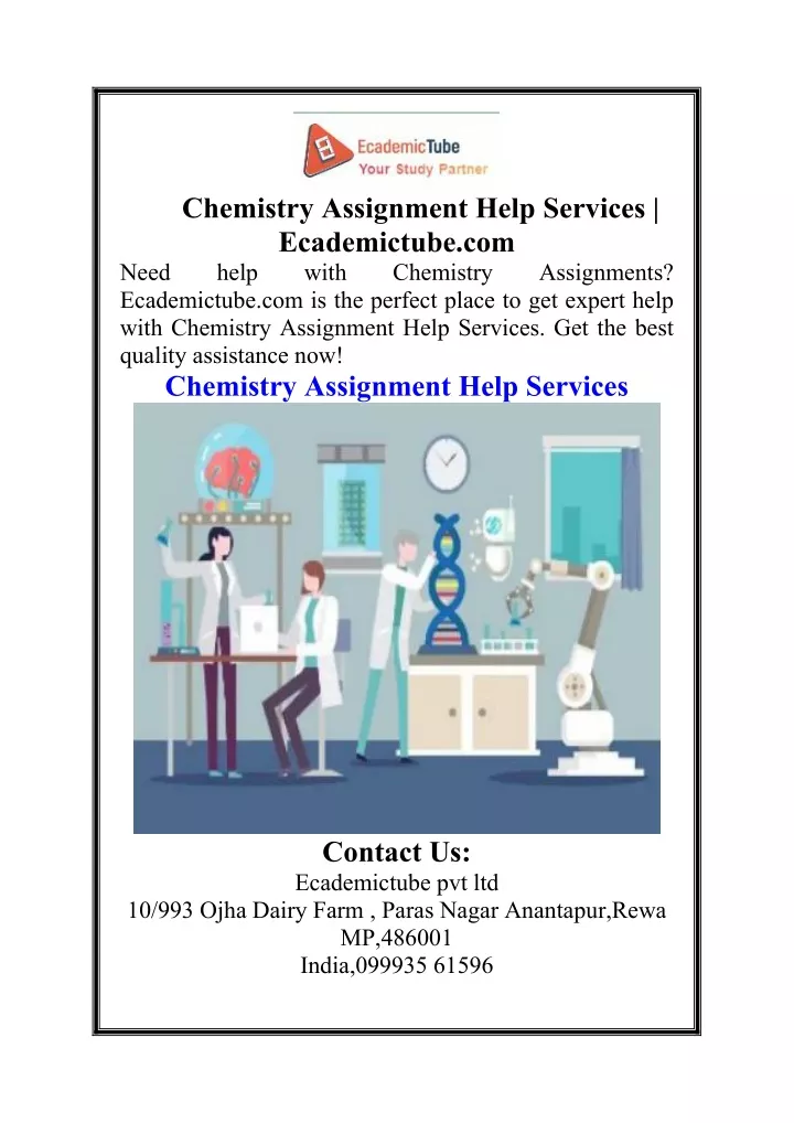 chemistry assignment help services ecademictube