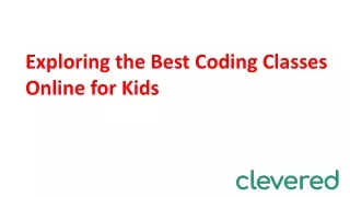 Exploring the Best Coding Classes Online for Kids