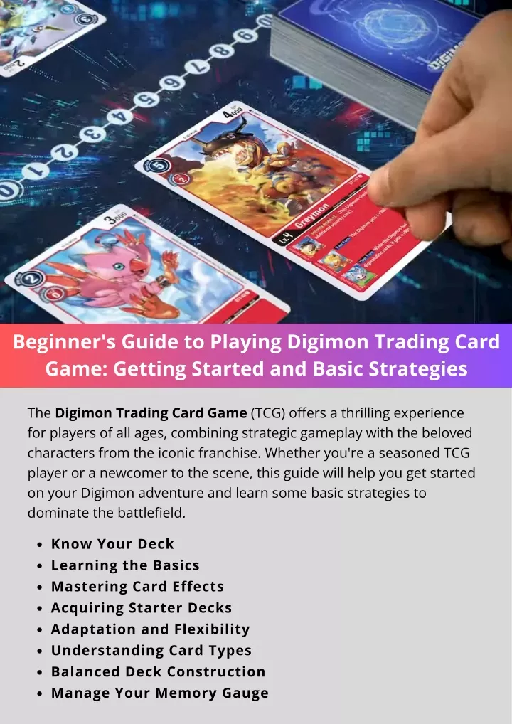 beginner s guide to playing digimon trading card