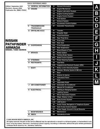 2004 Nissan Armada Service Repair Manual