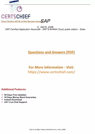Conquer the C_S4CS_2308 Exam SAP Certified Application Associate - SAP S4HANA Cloud, public edition - Sales Triumph Awai