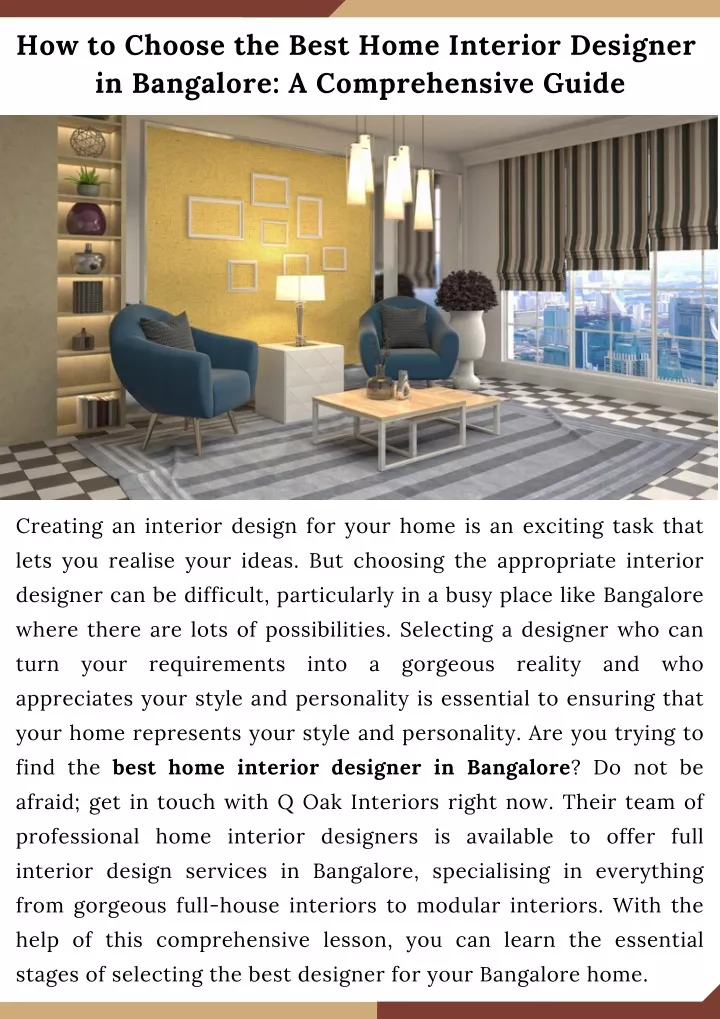 how to choose the best home interior designer