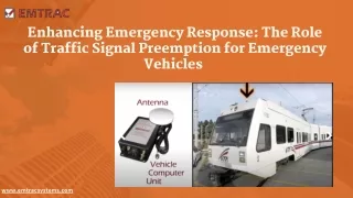 Enhancing Emergency Response The Role of Traffic Signal Preemption for Emergency Vehicles