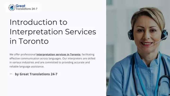 introduction to interpretation services in toronto