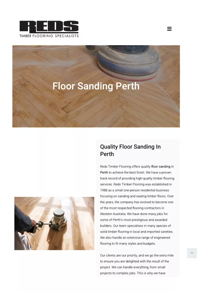 floor sanding perth