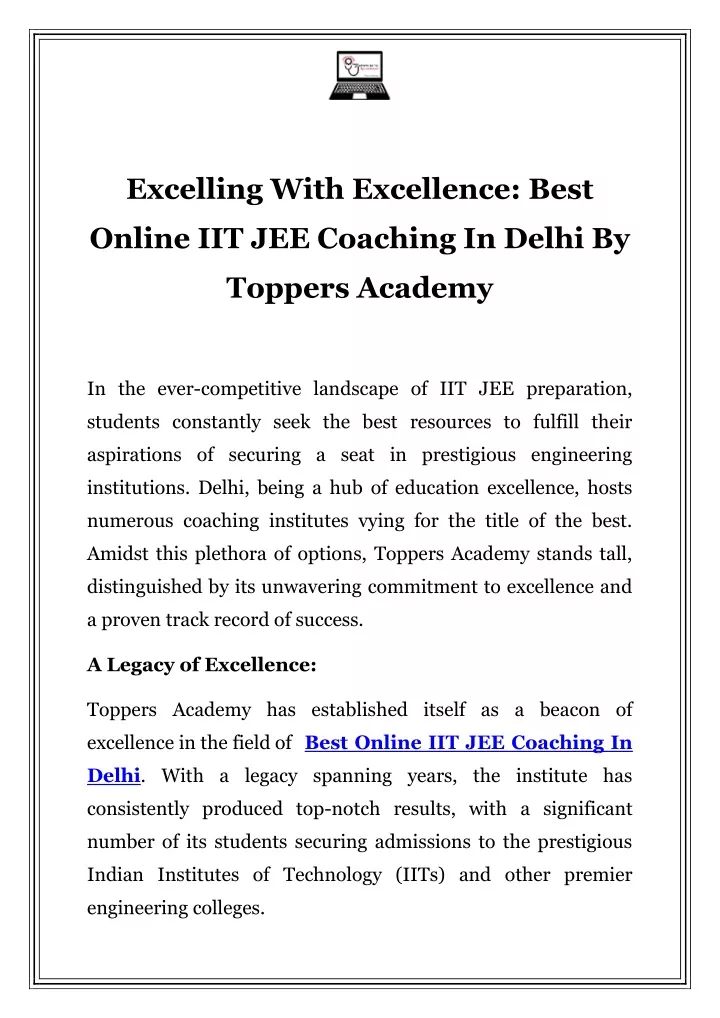 excelling with excellence best