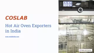 Best Hot Air Oven Exporters in India
