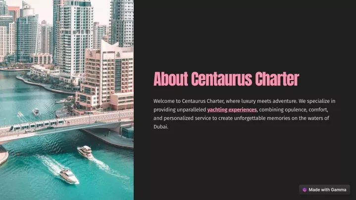 about centaurus charter