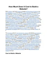 How Much Does It Cost to Build a Website.docx - slide 1