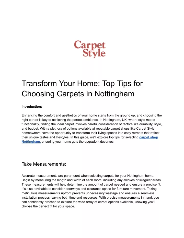 transform your home top tips for choosing carpets