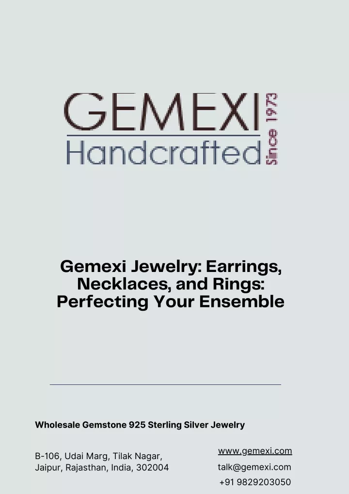gemexi jewelry earrings necklaces and rings