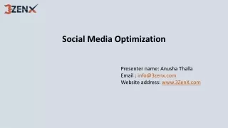 social media optimization