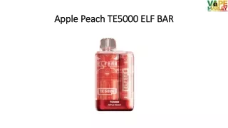 apple peach te5000 elf bar