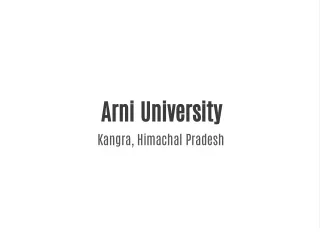 Arni University,Kangra, Himachal Pradesh