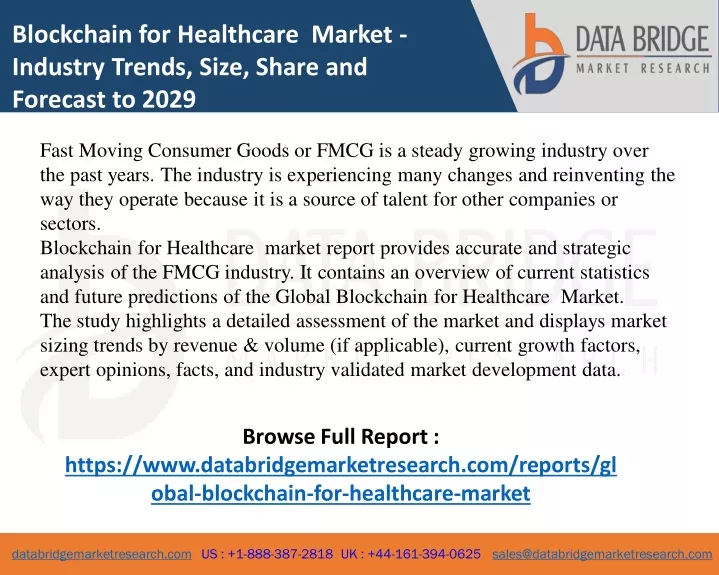 blockchain for healthcare market industry trends