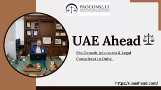 Law Firm In Dubai - UAE Ahead