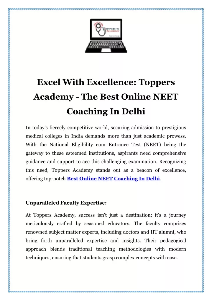 excel with excellence toppers