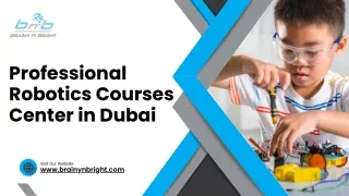 Professional Robotics Courses Center in Dubai | Brainy n Bright