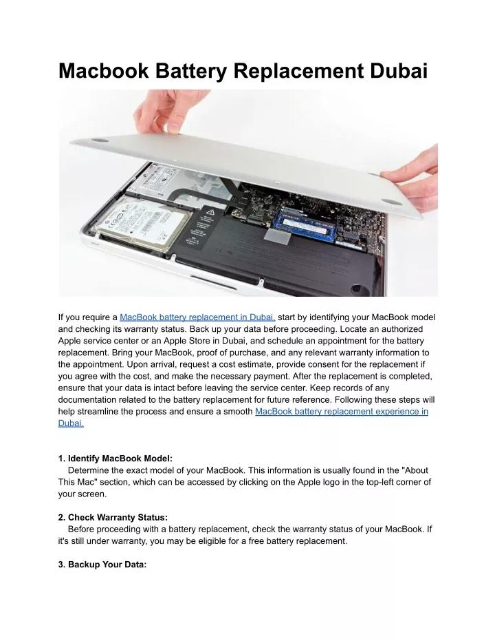 macbook battery replacement dubai