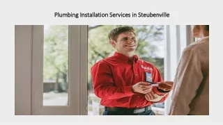 Plumbing Installation Services in Steubenville