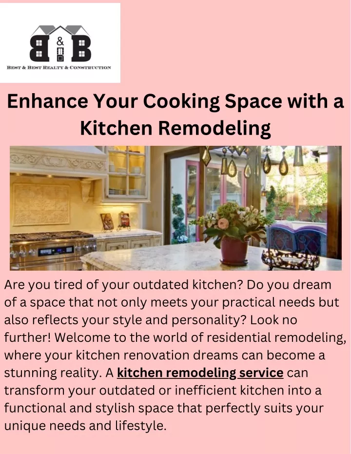 enhance your cooking space with a kitchen