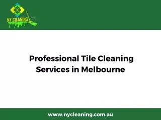 Professional Tile Cleaning Services in Melbourne