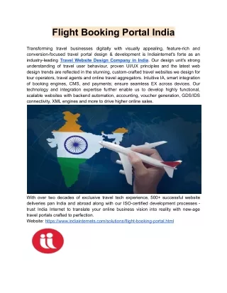 Flight Booking Portal India