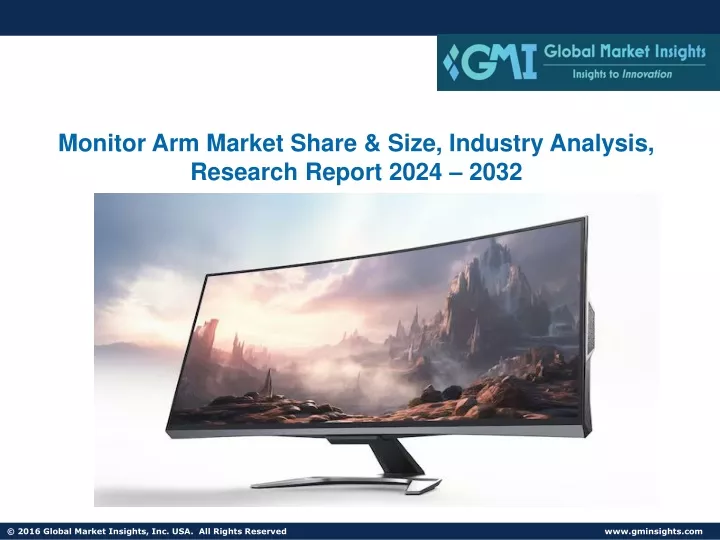 monitor arm market share size industry analysis