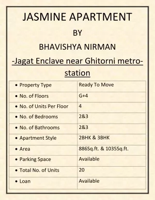 jasmine apartment