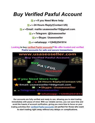 Buy Verified Paxful Account