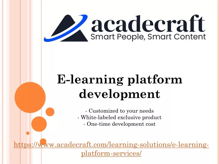 e learning platform development customized