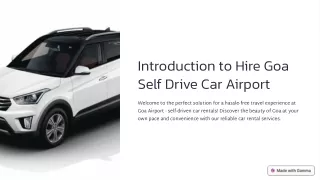 Hire Self Driven Car Rental Goa Airport