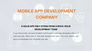 Top Mobile App Development Company in USA