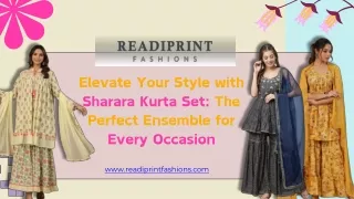 Elevate Your Style with  Sharara Kurta Set The Perfect Ensemble for Every Occasion