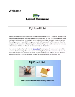 Fiji Email List