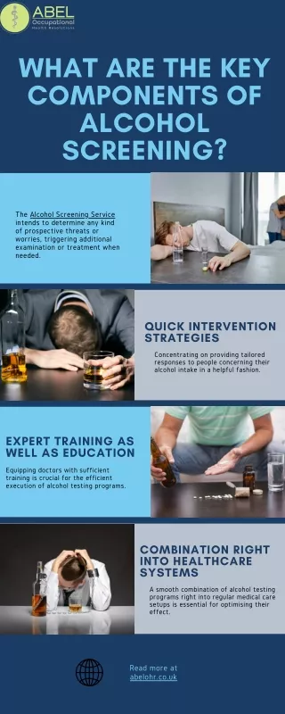 what are the key components of alcohol screening